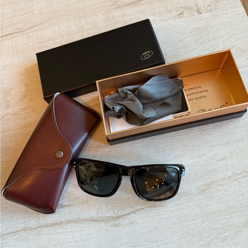 Stylish Black Sunglasses with Case